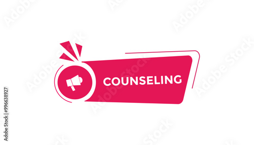 counseling button web banner templates. Vector Illustration 
