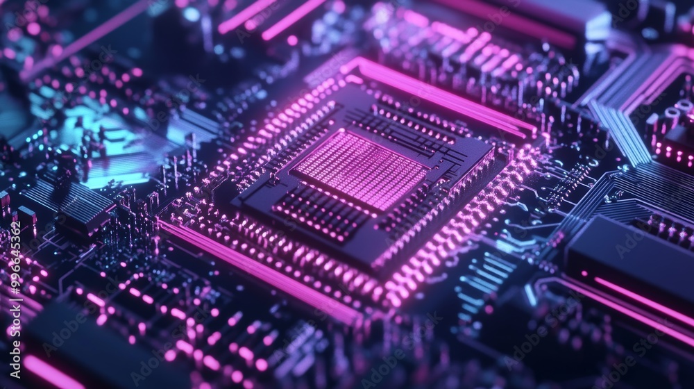 Close-Up of Quantum Circuit Inside Processor Close-Up of Quantum Circuit Inside Processor