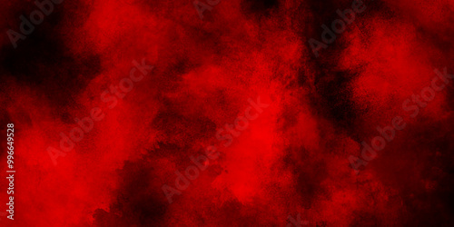 red watercolor background wallpaper with clouds. Red particles explosion on black background graphics pattern, Abstract red smoke on black background, old style dark red grunge texture.