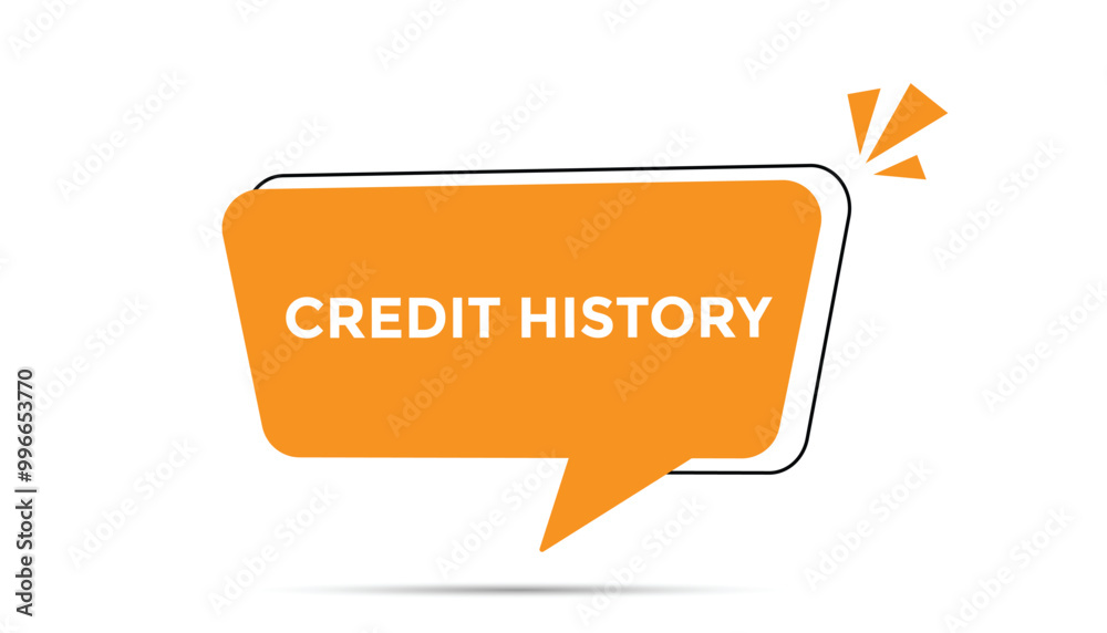 Credit history button web banner templates. Vector Illustration
Credit history button web banner templates. Vector Illustration
