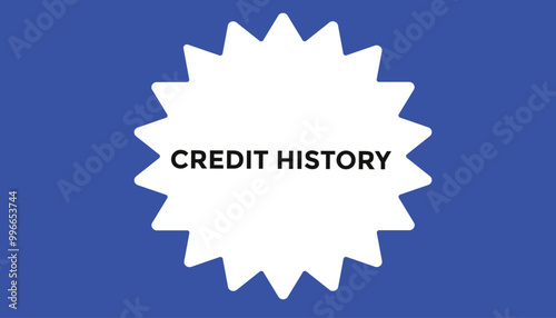 Credit history button web banner templates. Vector Illustration 
