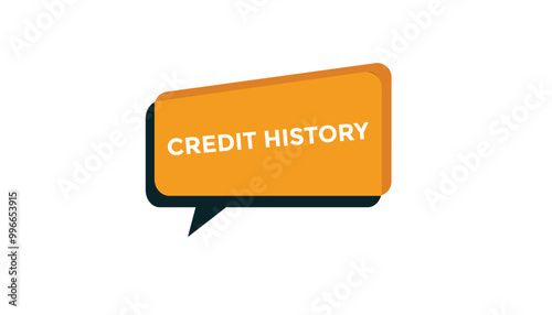 Credit history button web banner templates. Vector Illustration 
