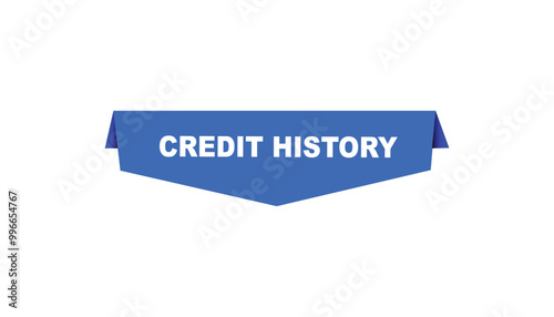 Credit history button web banner templates. Vector Illustration 
