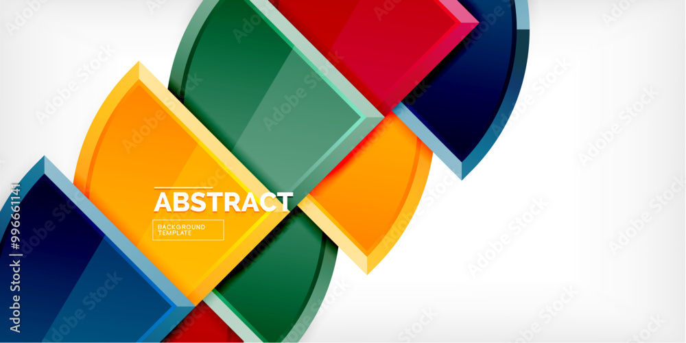 Abstract background - circles and round triangles with 3d effect. Vector Illustration For Wallpaper, Banner, Background, Card, Book Illustration, landing page Abstract background - circles and round triangles with 3d effect. Vector Illustration For Wallpaper, Banner, Background, Card, Book Illustration, landing page