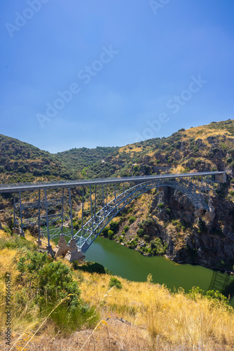 Puente de Requejo bridge, Pino del Oro, Castile and Leon, Spain