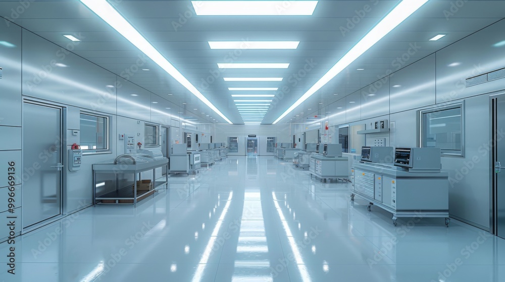 Fototapeta premium Modern Laboratory Environment with Bright Lighting
