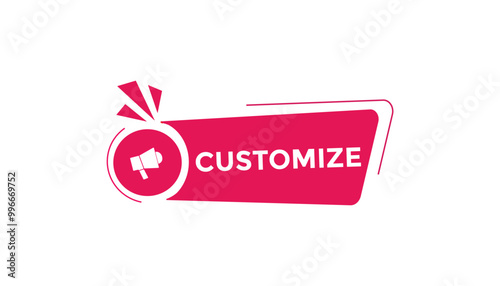 customize button web banner templates. Vector Illustration 
