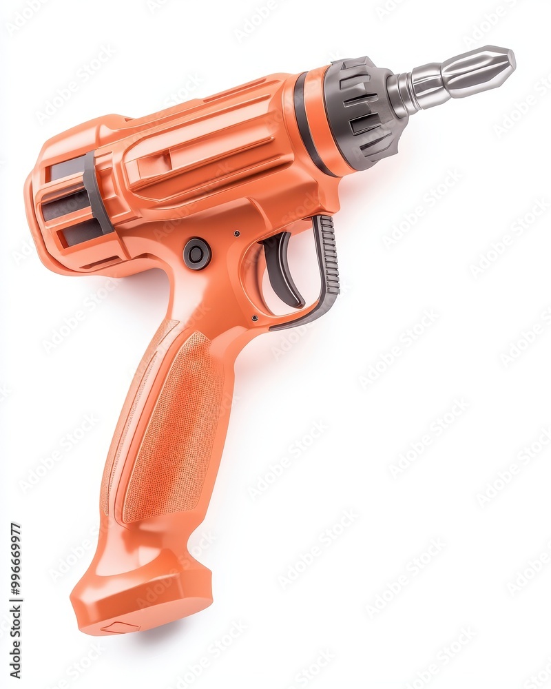 A close up of a red tool with a black handle A close up of a red tool with a black handle