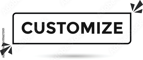customize button web banner templates. Vector Illustration 
