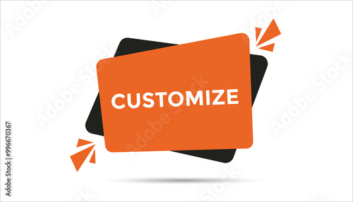 customize button web banner templates. Vector Illustration 
