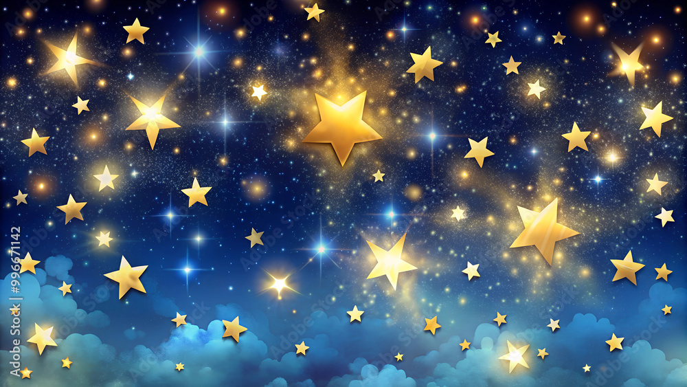 Starry Night Sky Background. Starry Night Sky Background.