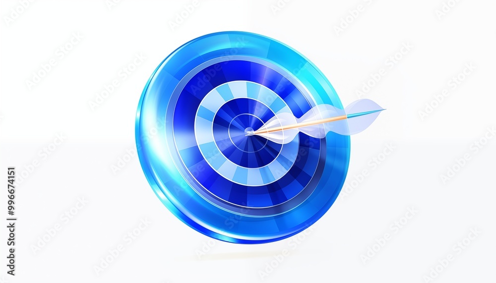 blue target with arrow blue target with arrow