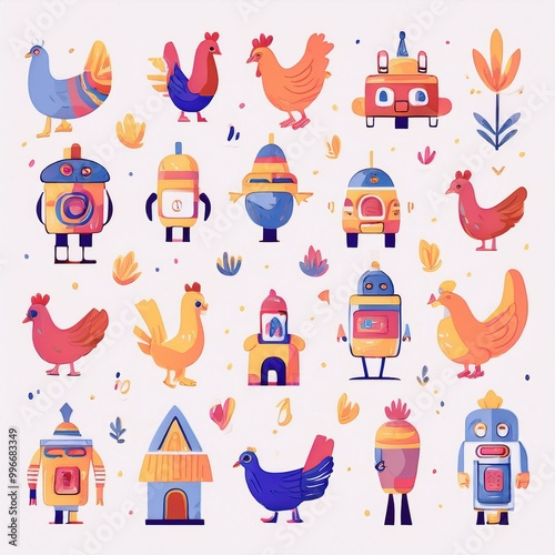 set of birds