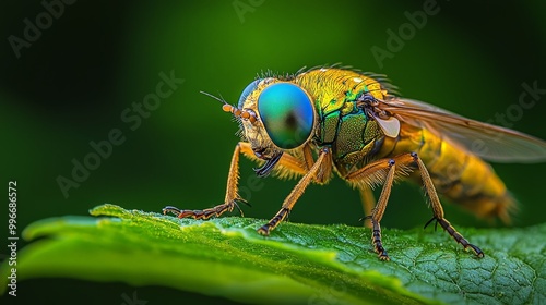 golden horsefly macro