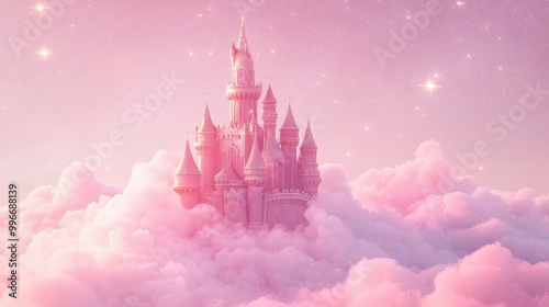 Magical Fairy Tale Castle in the Clouds