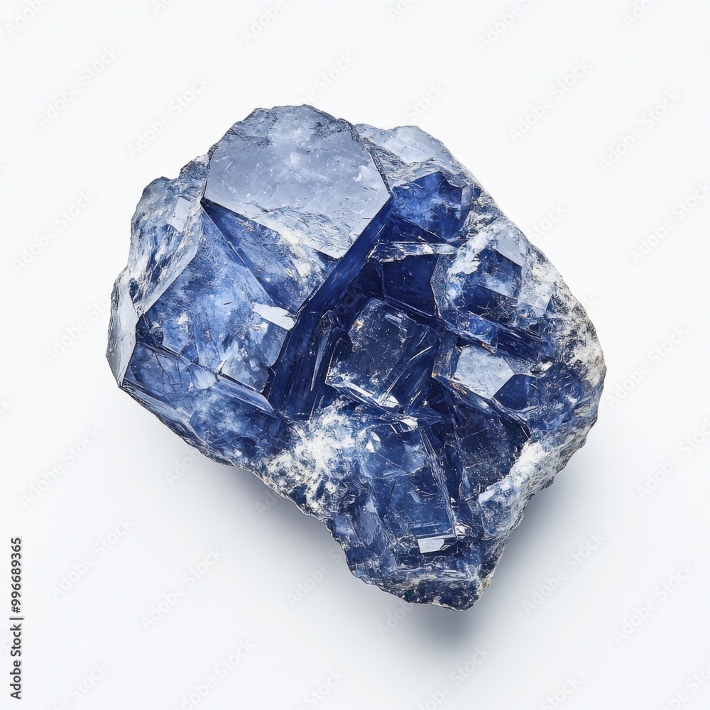 Benitoite: California's State Gem on White Benitoite: California's State Gem on White