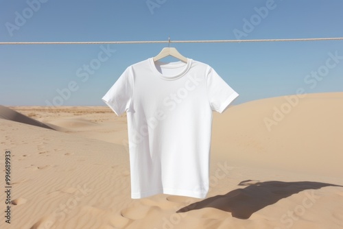 T shirt mockup t-shirt beachwear clothing. photo