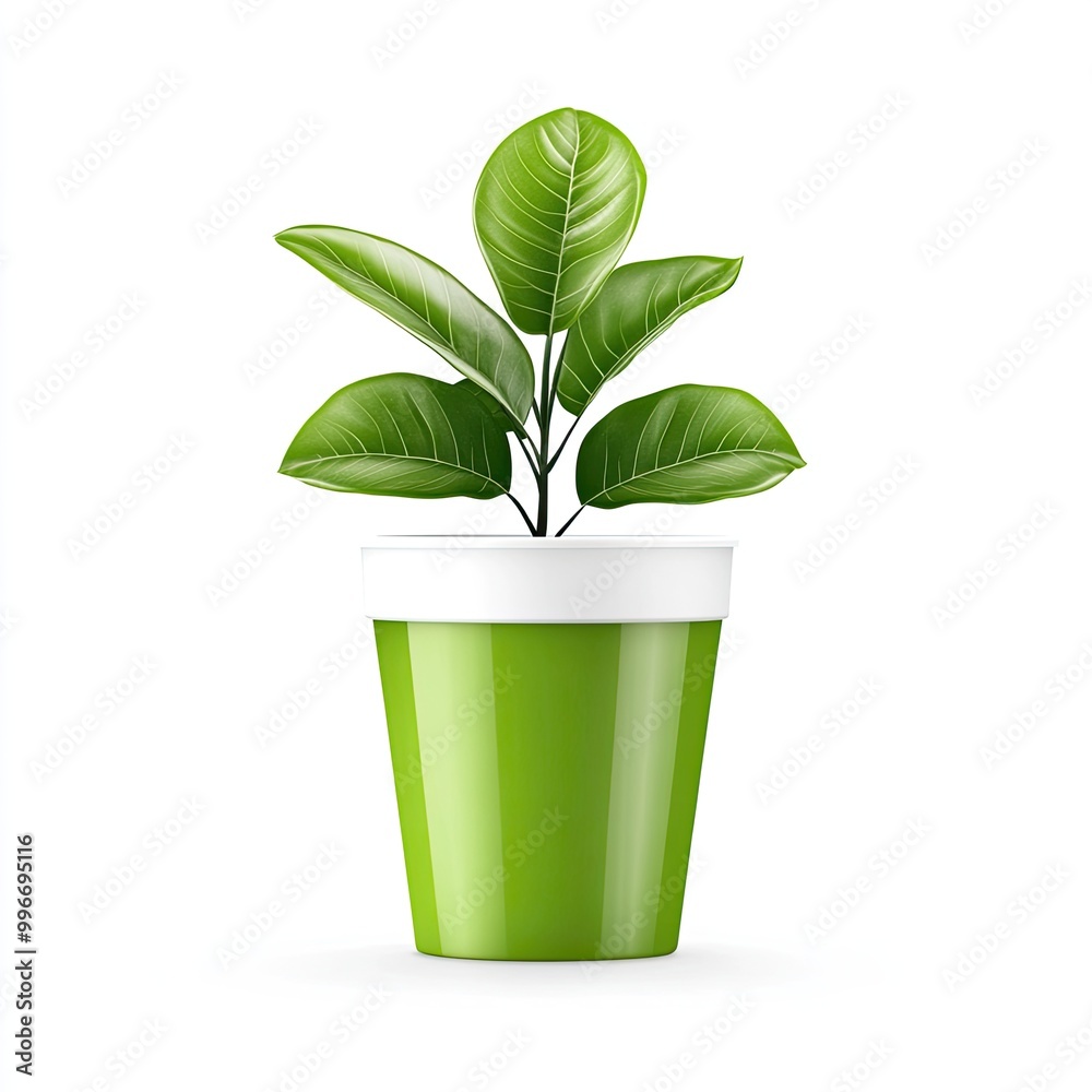 Vibrant green plant in a bright pot, perfect for adding a touch of nature to any space or design project. Vibrant green plant in a bright pot, perfect for adding a touch of nature to any space or design project.