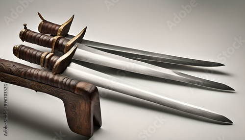 Ancient Thai Weapon, A close-up of “Daab Song Mue”