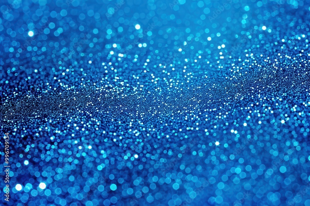 Shimmering Blue Bokeh