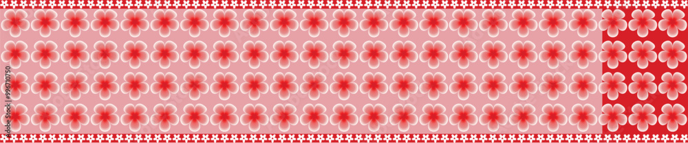 Frangipani saree illustration