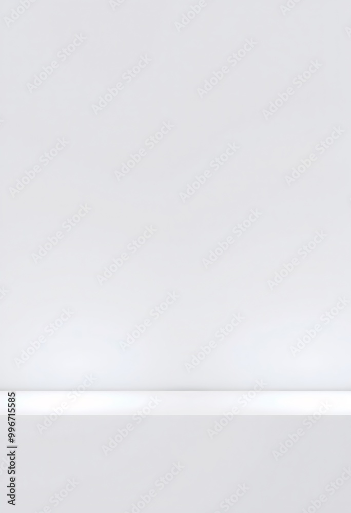 Minimalist white shelf with a simple white background. Minimalist white shelf with a simple white background.