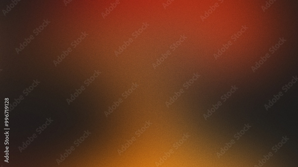 Naklejka premium Dark brown, orange, yellow, and black grainy gradient banner with a noisy texture, perfect for poster headers and backdrop designs