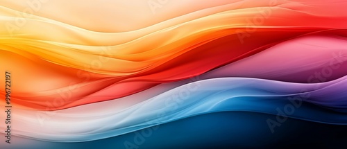  A close-up of a multicolored background features wavy lines on the left and right sides The palette includes orange, red, blue, yellow, red, white, orange,