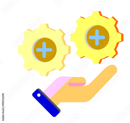 hand drawn illustration of Business process management 