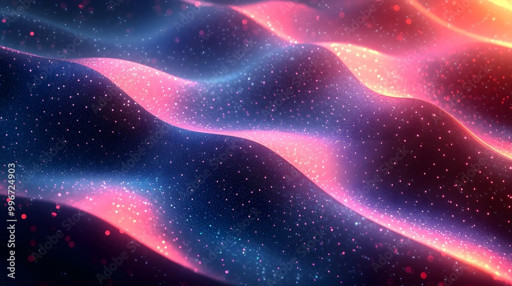 Striking Abstract Digital Painting with Color Patterns Striking Abstract Digital Painting with Color Patterns