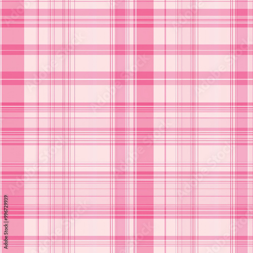 Background with a seamless pink plaid pattern