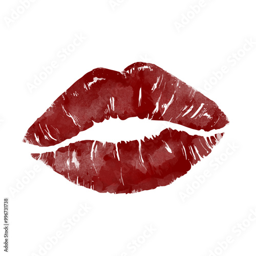 women lip kiss vector illustration