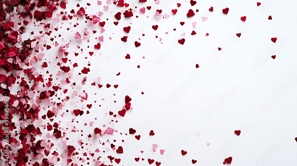 Bold Red Heart Brush Stroke - Expressive Love Art on White Background Bold Red Heart Brush Stroke - Expressive Love Art on White Background