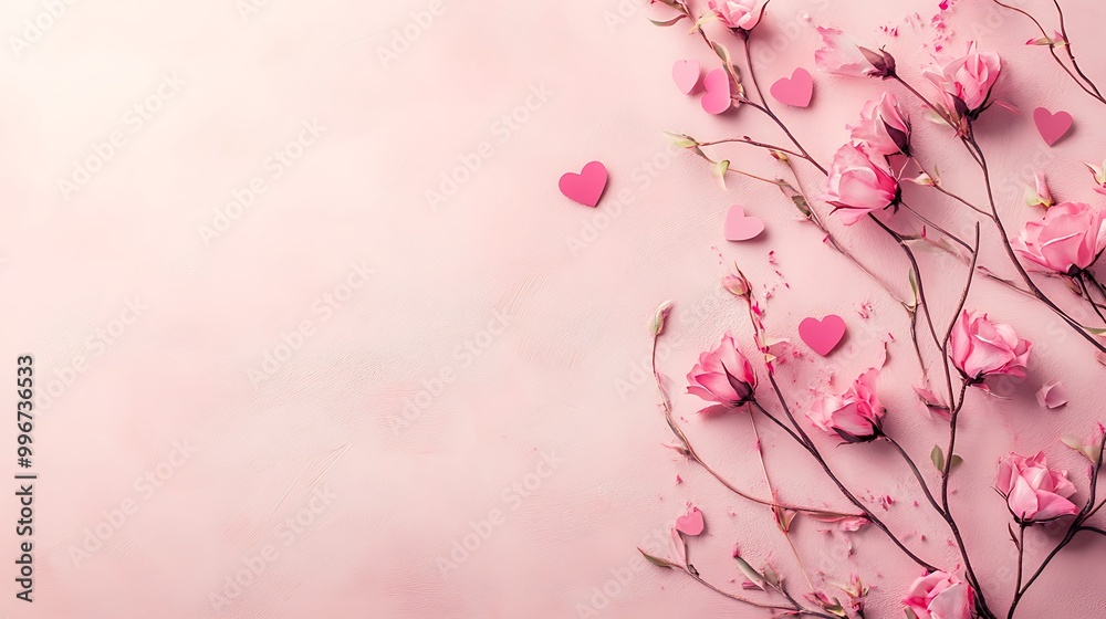 Fototapeta premium Bold Red Heart Brush Stroke - Expressive Love Art on White Background