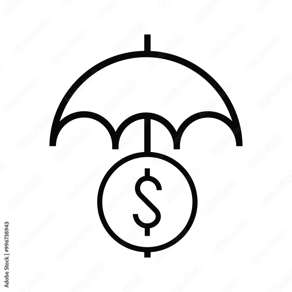 Insurance Vector icon, general insurance, life insurance, Policyholder protection symbol Insurance Vector icon, general insurance, life insurance, Policyholder protection symbol
