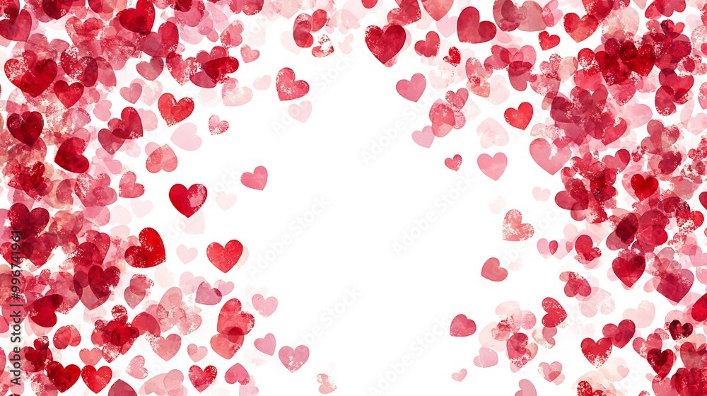 Bold Red Heart Brush Stroke - Expressive Love Art on White Background Bold Red Heart Brush Stroke - Expressive Love Art on White Background