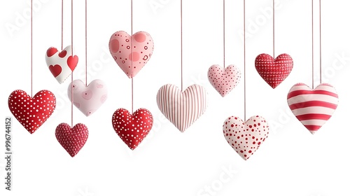 Bold Red Heart Brush Stroke - Expressive Love Art on White Background
