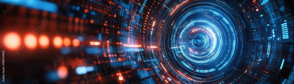 A vivid abstract representation of technology, showcasing radiant neon colors and swirling patterns in a digital space. A vivid abstract representation of technology, showcasing radiant neon colors and swirling patterns in a digital space.