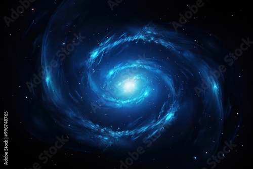 Blue nebular astronomy nature space.