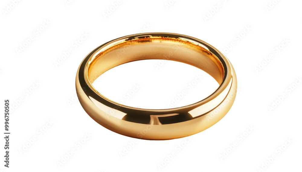 A close-up image of a shiny gold wedding band ring isolated on a black background. A close-up image of a shiny gold wedding band ring isolated on a black background.