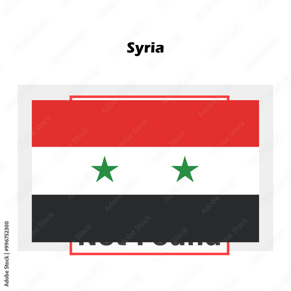 Syria flag single isolated vector icon Syria flag single isolated vector icon