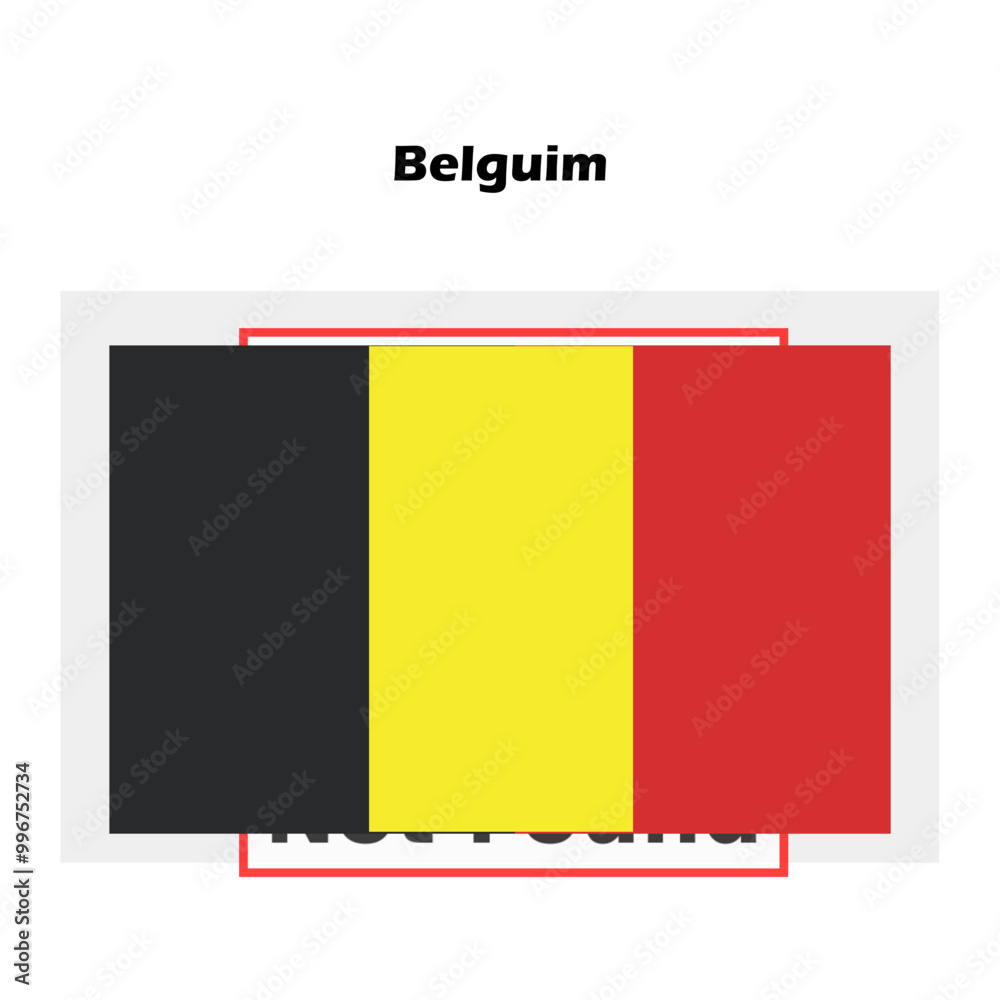 Fototapeta premium Belguim flag single isolated vector icon