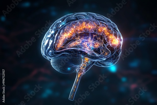 The pituitary gland depicted in Hyper-Realistic 3D, highlighting its microscopic structure and role in the Endocrine System