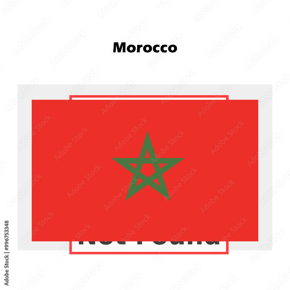 Morocco flag single isolated vector icon Morocco flag single isolated vector icon