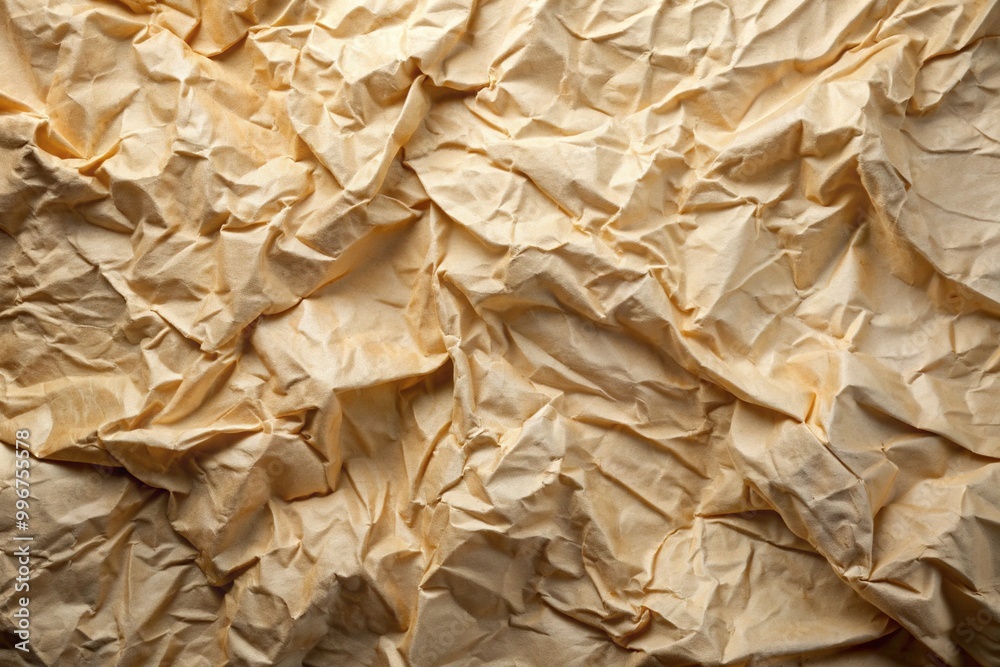 Crumpled paper texture featuring a messy, wrinkled, and torn sheet with a soft, beige background and subtle shadows, evoking a sense of disorganization and chaos. Crumpled paper texture featuring a messy, wrinkled, and torn sheet with a soft, beige background and subtle shadows, evoking a sense of disorganization and chaos.