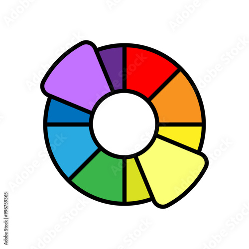 Vibrant color wheels - color circles - Monochromatic Colors - Complementary Colors - Triadic Colors - Tetradic Colors 