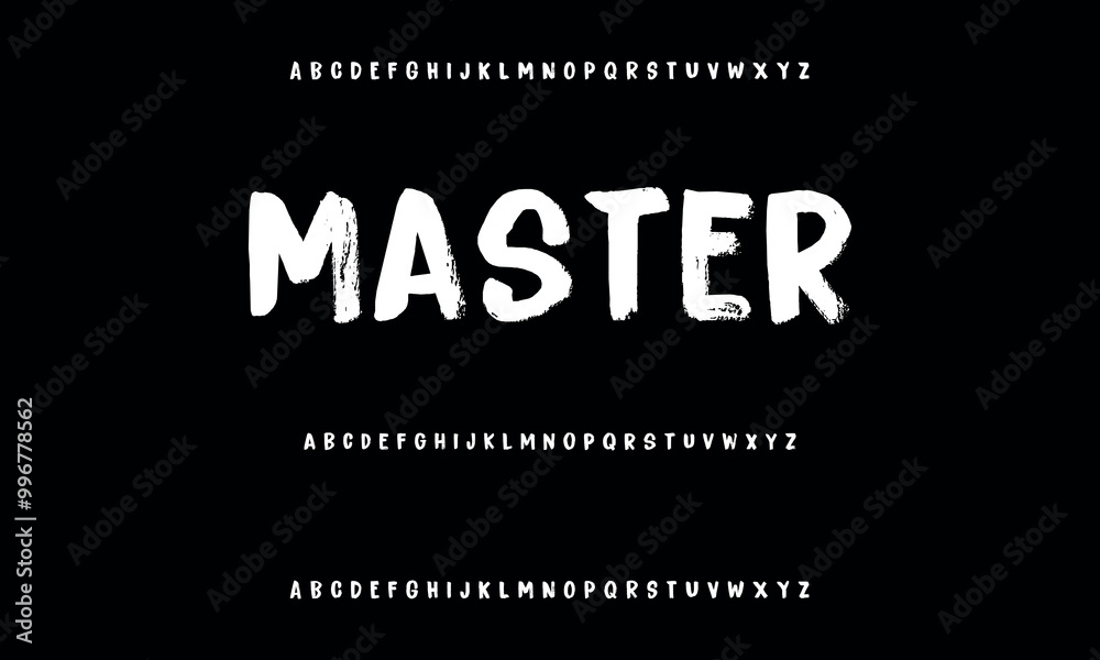 Obraz premium Elegant Brush Script Font for Creative Designs