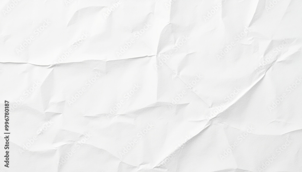 A close-up of a crumpled white paper texture, providing a simple and minimalistic background or design element. The image is clean and neutral. A close-up of a crumpled white paper texture, providing a simple and minimalistic background or design element. The image is clean and neutral.
