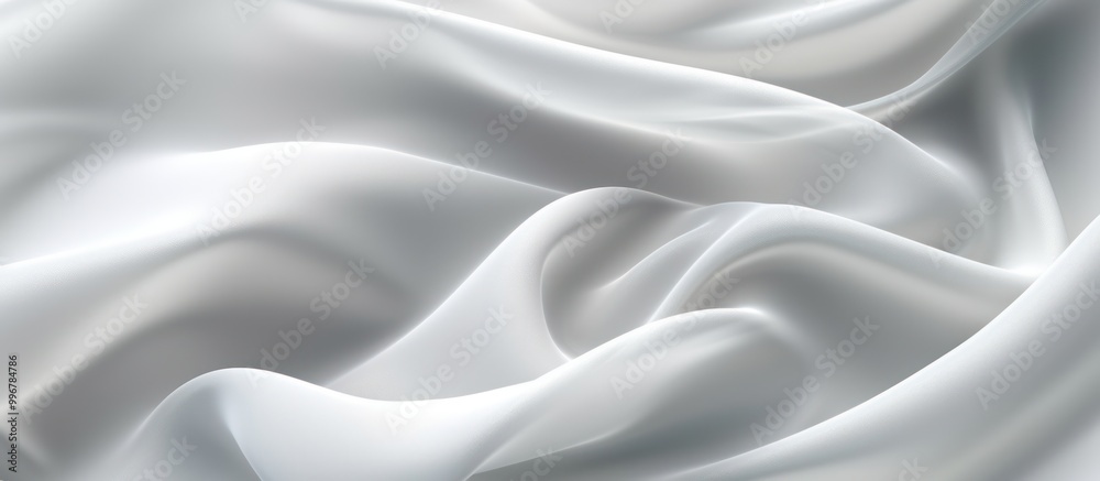Fototapeta premium Abstract White Fabric Drapes