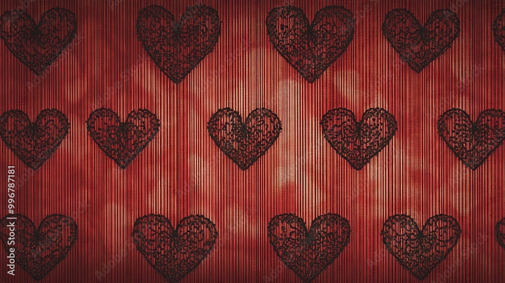 Bold Red Heart Brush Stroke - Expressive Love Art on White Background Bold Red Heart Brush Stroke - Expressive Love Art on White Background